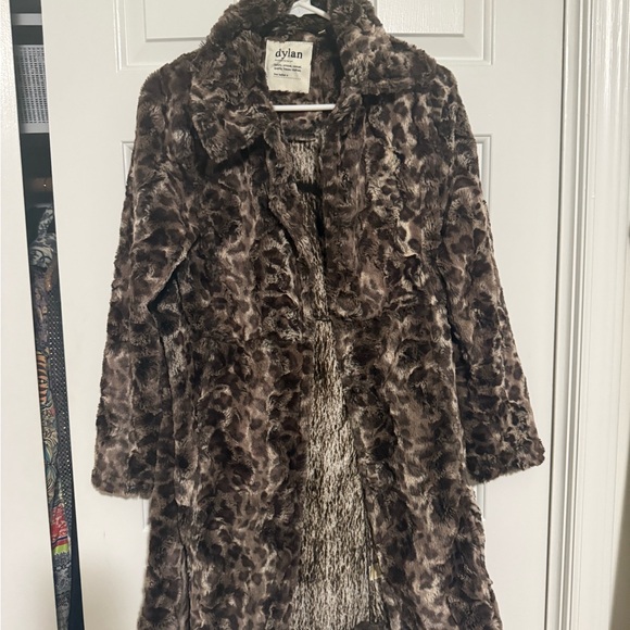 Dylan Chocolate Faux Fur Coat - Picture 7 of 9